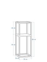 Suport pentru flori cu ghiveci adânc 30x30x80 - imagine 3