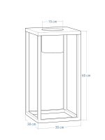 Suport pentru plante Tube loft  M 30x30x60 - imagine 3