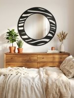 Oglindă metalică Zebra 60 cm