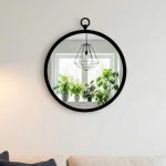 Oglindă metalică scandinavă Harstad 38 cm