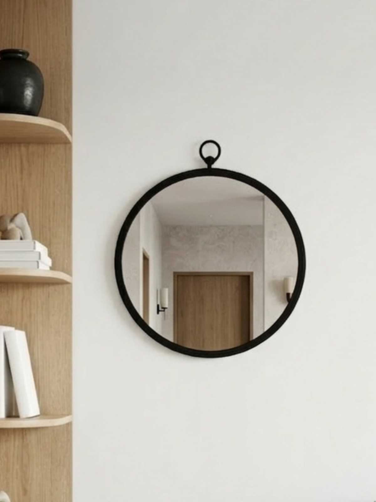l02-50-cza-sym Oglindă metalică scandinavă Harstad 50 cm - imagine 1