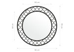 Oglindă metalică Maroc L25 90 cm - imagine 3