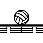 Suport Medalii Volei 40 cm
