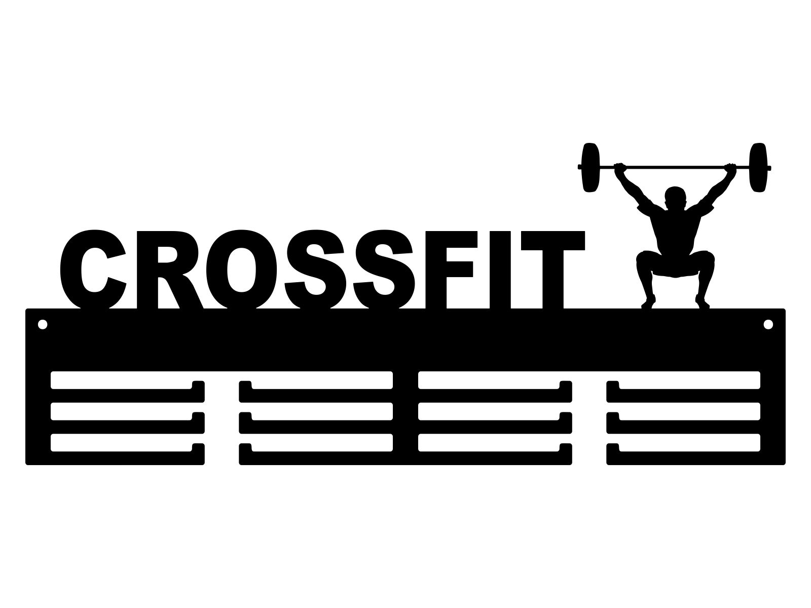med079-40-cza Suport Medalii Crossfit I 40 cm - imagine 1