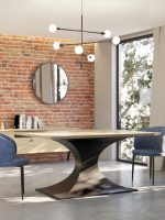 Picior metalic pentru masă Clepsidră Loft M - imagine 3