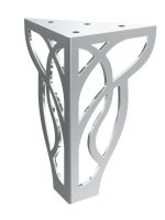 Picior de mobilier Louis Chrom 15 cm