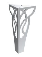 Picior de mobilier Louis Chrom 20 cm