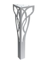 Picior de mobilier Louis Chrom 30 cm