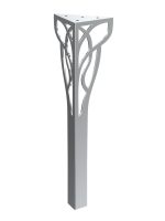 Picior de masă de cafea Louis Chrom 40 cm