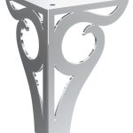 Nóżka meblowa Gian Chrom