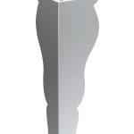 Noga do szafki Henry Chrom