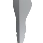 Noga do stolika Henry Chrom