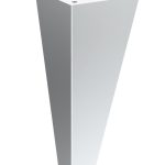 Picior de mobilier Simpla Chrom 20 cm