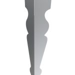 Noga do stolika Charlotte Chrom