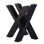 Picior metalic pentru masă de cafea Mediolan sub blatul din sticlă S