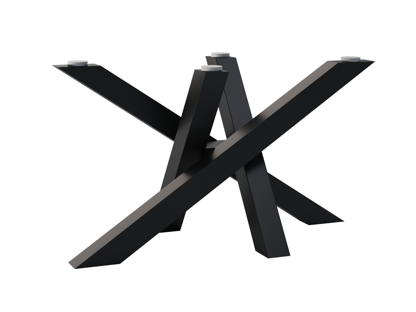 np-bs-108-40x80-h45-cza Picior metalic pentru masă de cafea Mediolan sub blatul din sticlă M - imagine 1