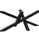 Picior metalic pentru masă de cafea Mediolan sub blatul din sticlă L