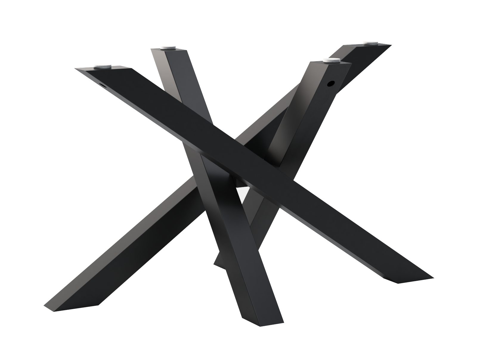 np-bs-108-70x120-h72-cza Picior metalic pentru masă Mediolan pentru blatul din sticlă M - imagine 1