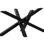 Picior metalic pentru masă Mediolan pentru blatul din sticlă L