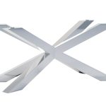 Noga do stołu pod blat szklany Pająk Heavy Chrom L