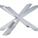 Noga do stołu pod blat szklany Pająk Heavy Chrom M