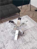 Picior metalic pentru masă de cafea Spider Heavy Crom pentru blatul din sticlă S - imagine 3