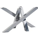 Noga ze stali nierdzewnej do stolika pod blat szklany Mediolan M