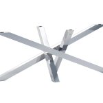 Podstawa ze stali nierdzewnej do blatu szklanego Mediolan Chrom XL