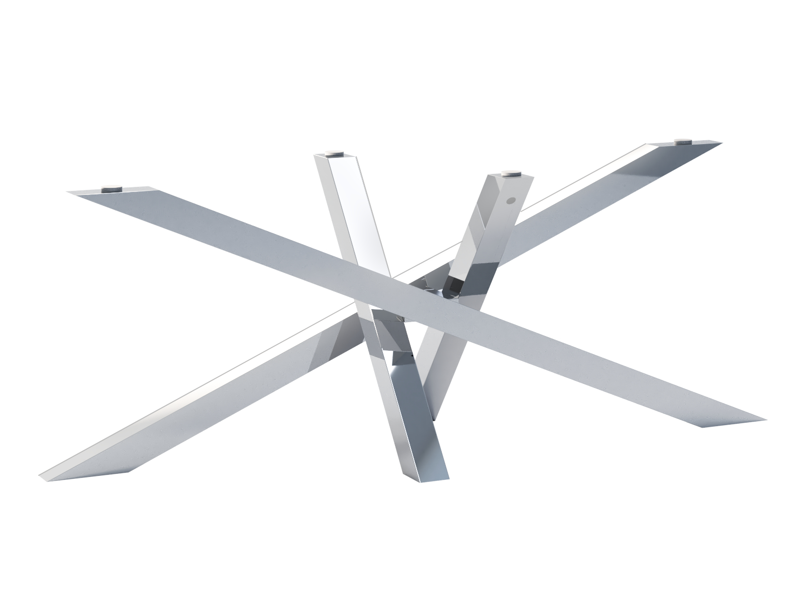 np-bs-np-108-70x180-h72 Podstawa ze stali nierdzewnej do blatu szklanego Mediolan Chrom XL