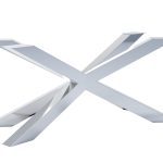 Noga do stołu ze stali nierdzewnej chrom Pająk Heavy L