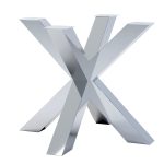 Noga do stołu ze stali nierdzewnej chrom Pająk Heavy S