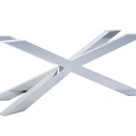 Noga do stołu ze stali nierdzewnej chrom Pająk Heavy XL