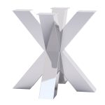 Noga metalowa do stolika Pająk Heavy Chrom S