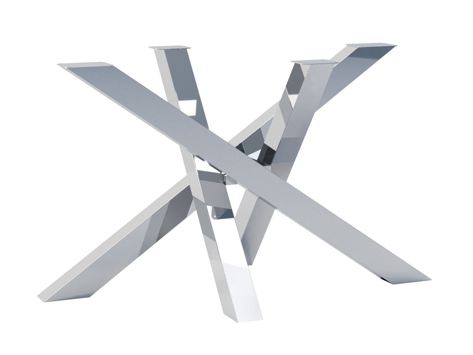 np-np-108-70x120-h72 Picior de masă din oțel inoxidabil Crom Mediolan M - imagine 1