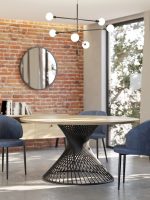 Picior metalic pentru masă Twist Loft - imagine 4