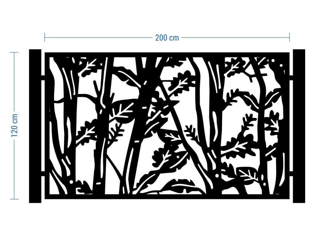 Przęsło ogrodzeniowe Serena 200×120 cm - imagine 2