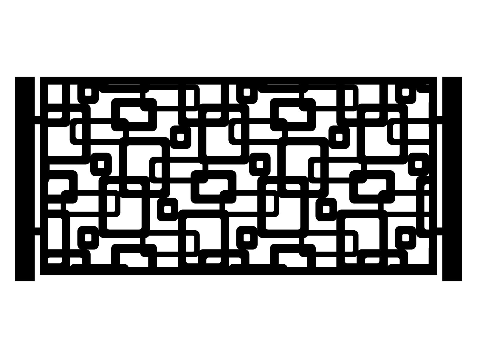 por000-geo03-100-cza Przęsło ogrodzeniowe Coletta 200×100 cm - imagine 1