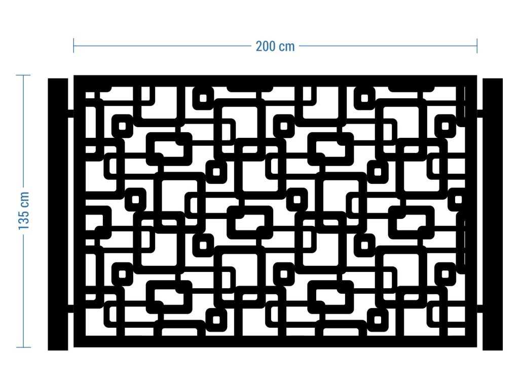 Przęsło ogrodzeniowe Coletta 200×135 cm - imagine 2