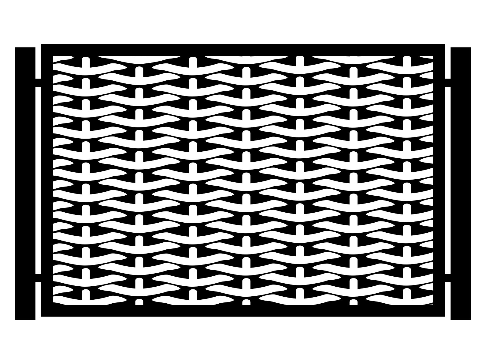 por000-geo10-135-cza Przęsło ogrodzeniowe Nina 200×135 cm - imagine 1