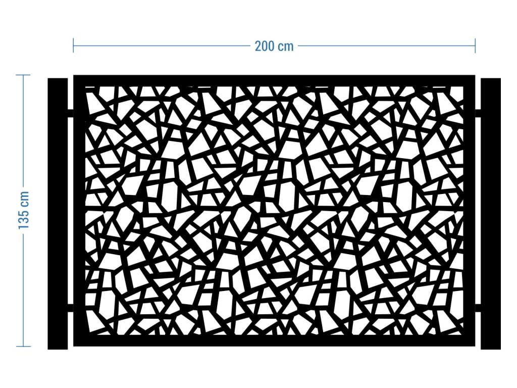 Przęsło ogrodzeniowe Zana 200×135 cm - imagine 2
