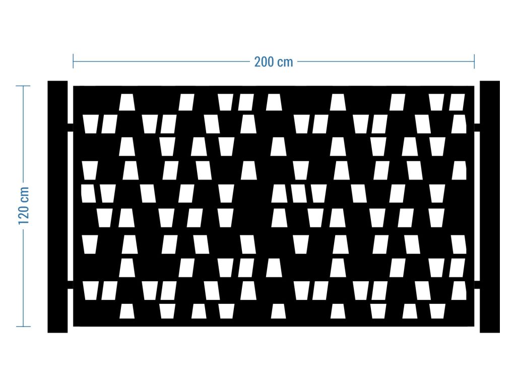 Przęsło ogrodzeniowe Cristina 200×120 cm - imagine 2