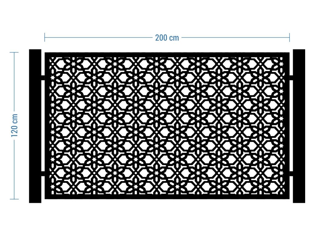 Przęsło ogrodzeniowe Etta 200×120 cm - imagine 2