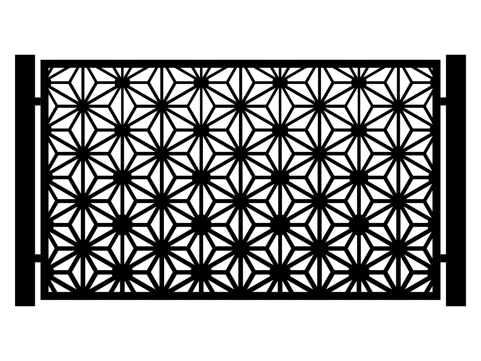 por000-kps03-120-cza Przęsło ogrodzeniowe Perla 200×120 cm - imagine 1