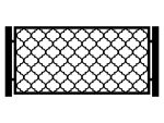 Przęsło ogrodzeniowe Bianca 200×100 cm