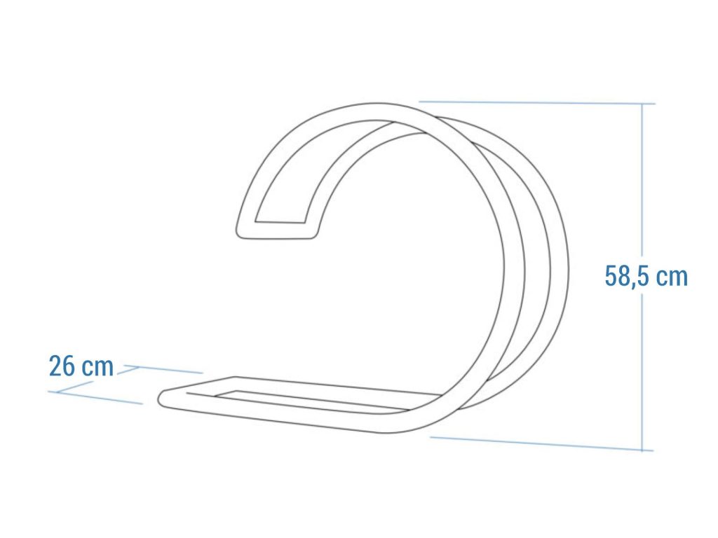 Stojak rowerowy Fala Chrom S - imagine 4