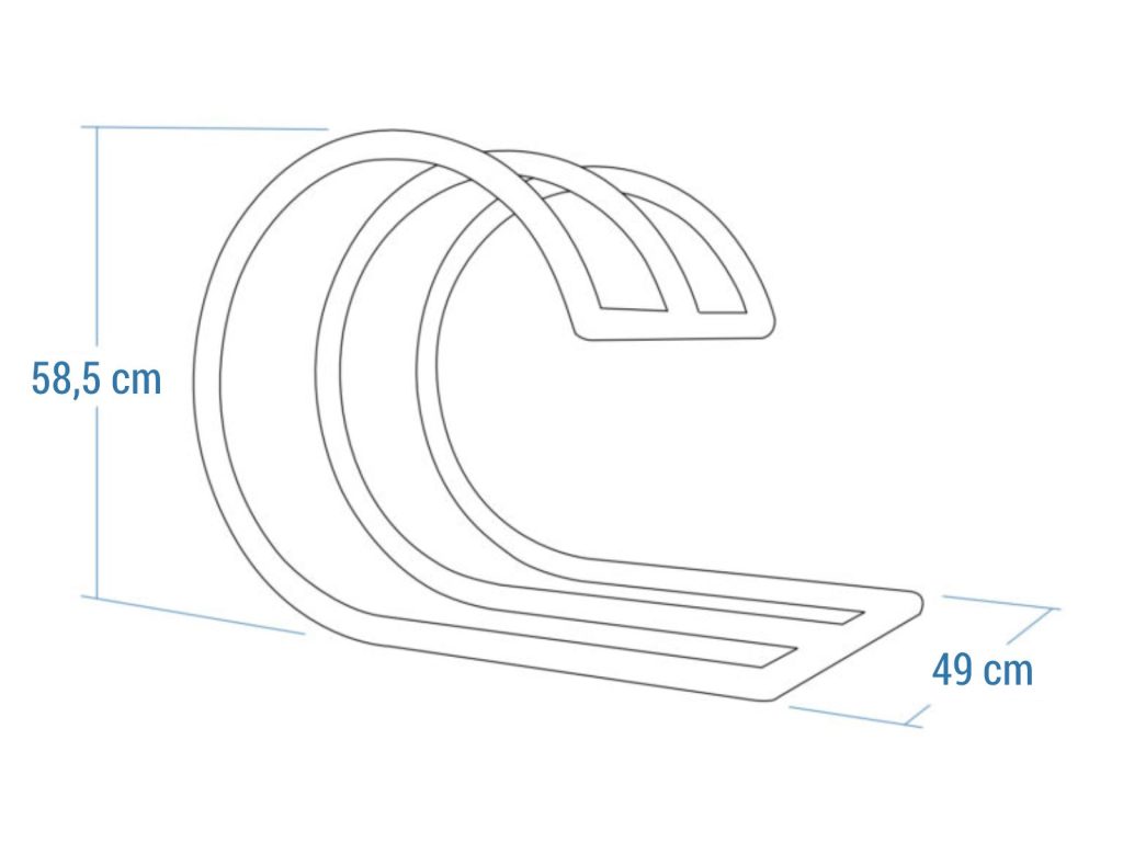 Stojak rowerowy Fala M - imagine 4