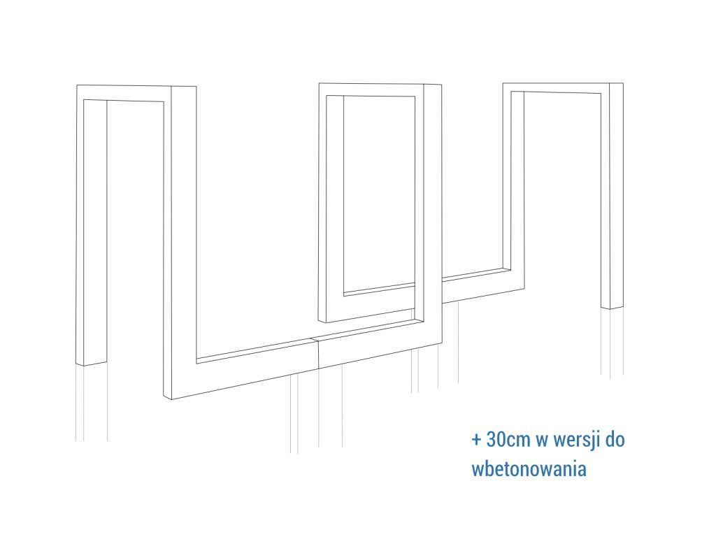 Stojak rowerowy Ratio zestaw 1 - imagine 6