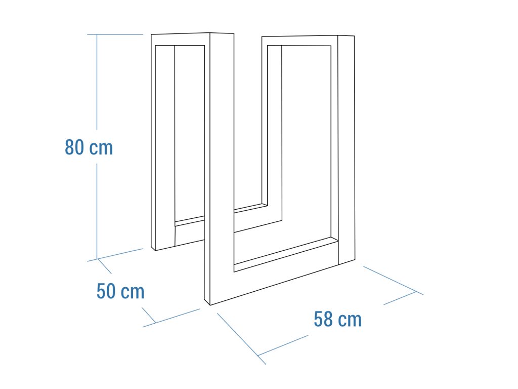 Stojak rowerowy Ratio Chrom zestaw 3 - imagine 5