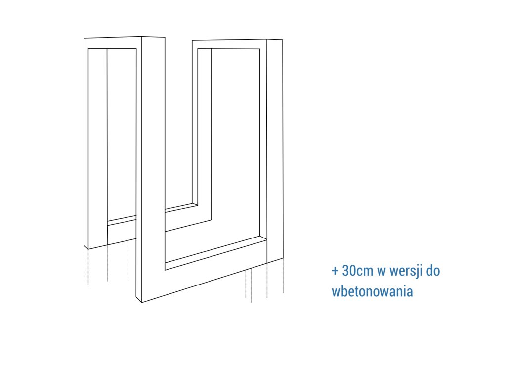 Stojak rowerowy Ratio Chrom zestaw 3 - imagine 6