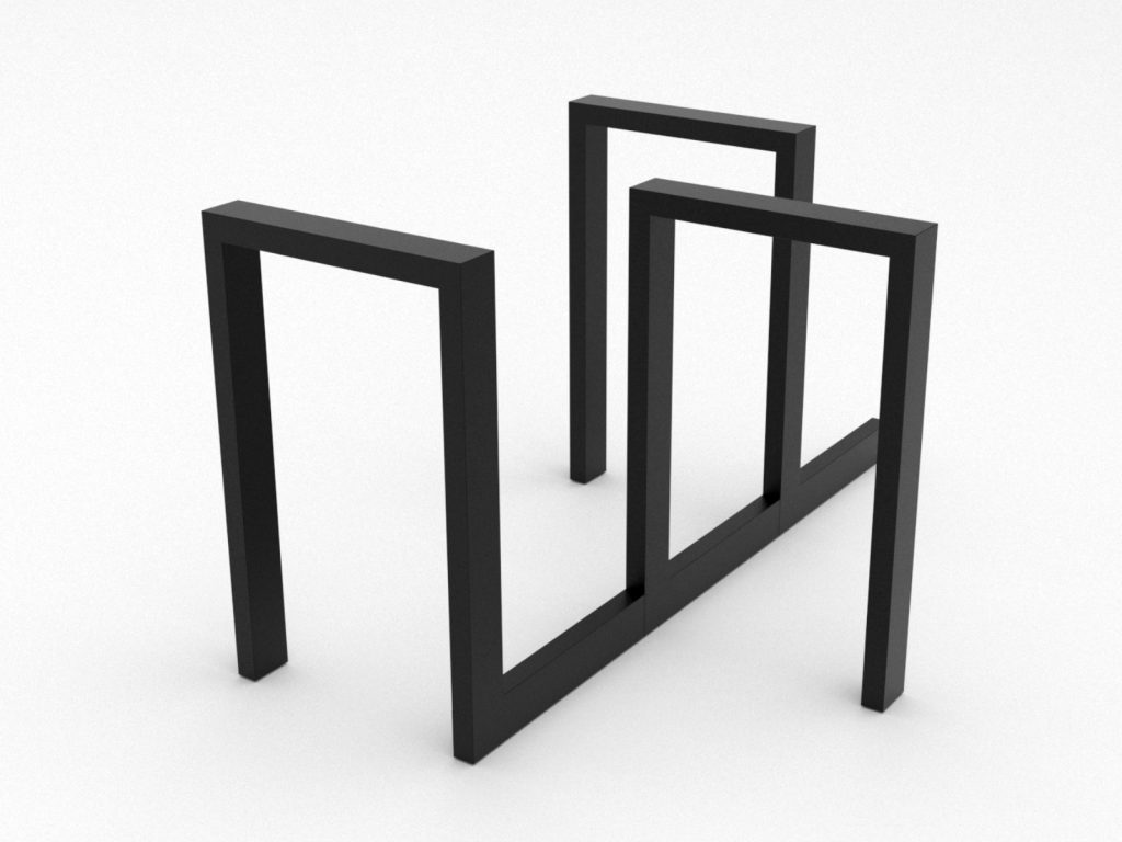 Stojak rowerowy Ratio Chrom zestaw 4 - imagine 3